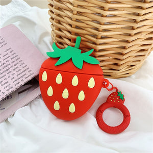 Airpods 1 2 Cover Strawberry