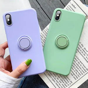 Luxury Soft Liquid Silicone Case For iPhone